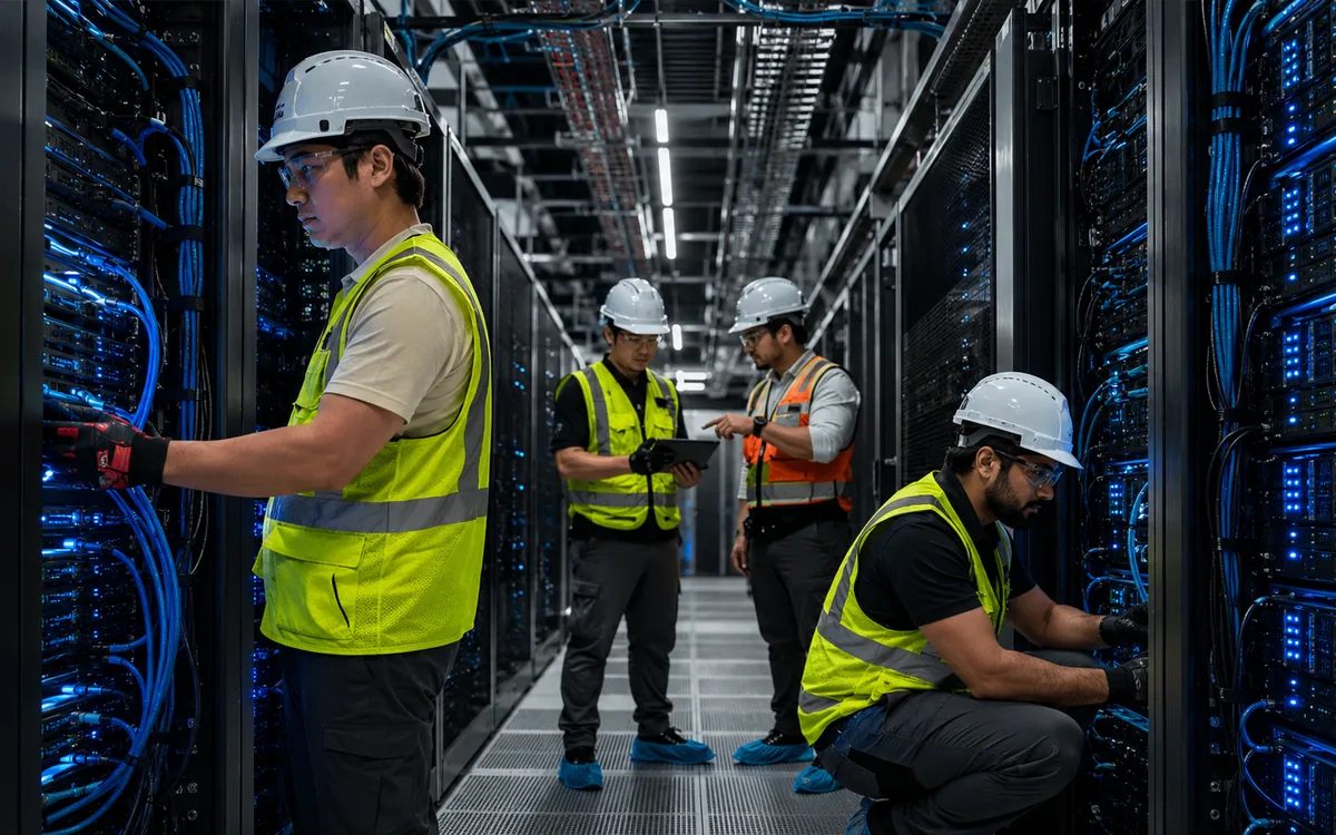 Server rack and cable management